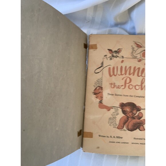 1946 Winnie the Pooh (Three Stories) A.A. Milne children's book Paula Pine art - Picture 5 of 12